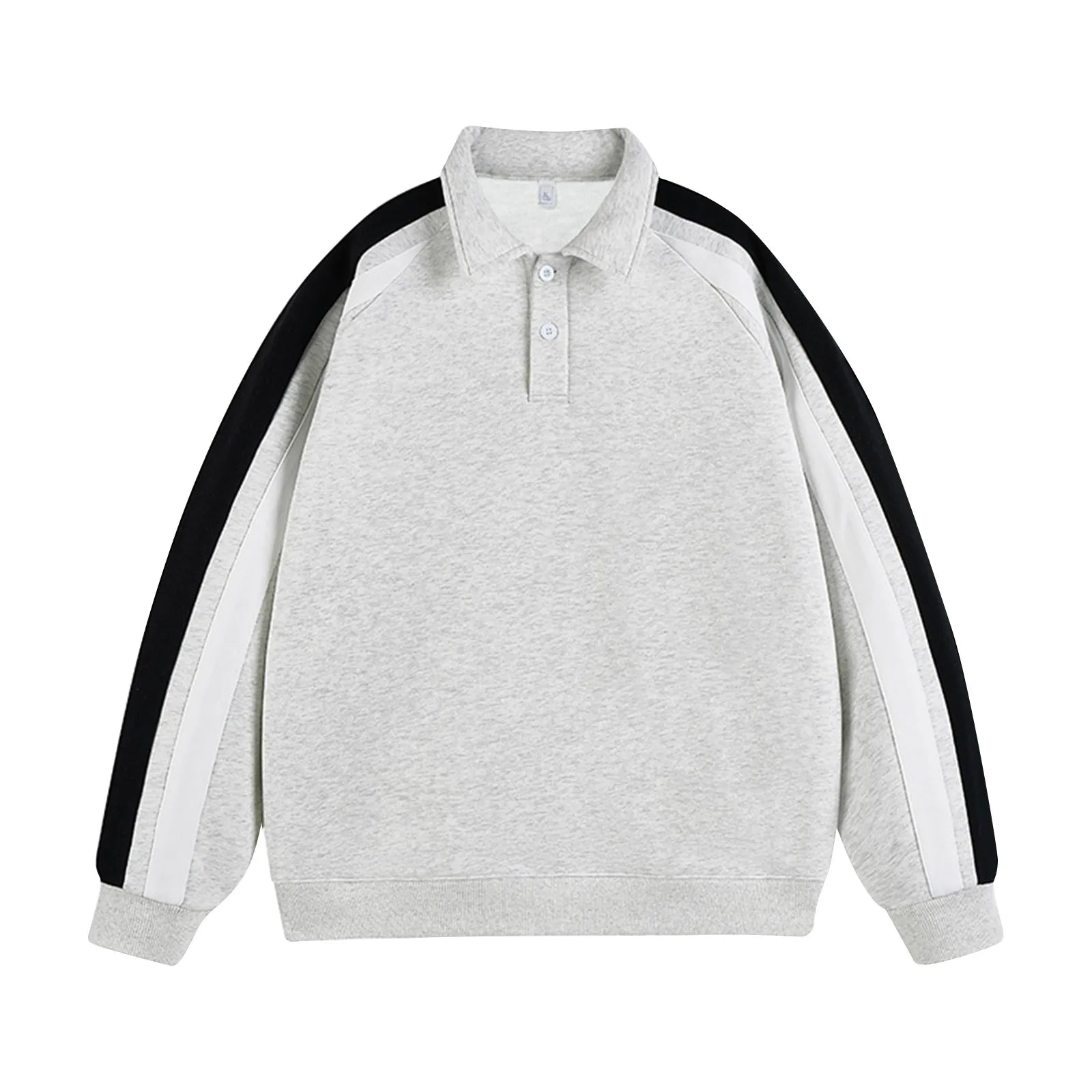 Sweatshirts Patchwork Women Preppy Style Basic Sweatshirt Long Sleeve Turn-Down Collar Harajuku Fashion Casual Pullover Tops