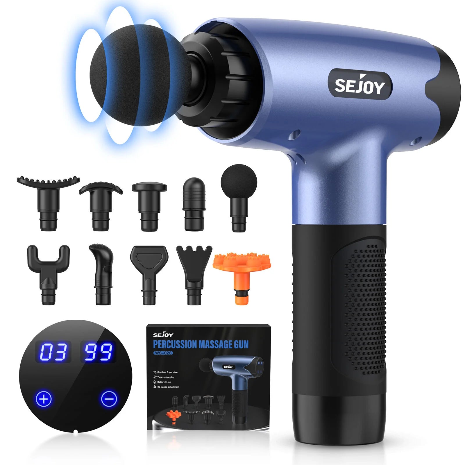 30-Speed Deep Tissue Massage Gun