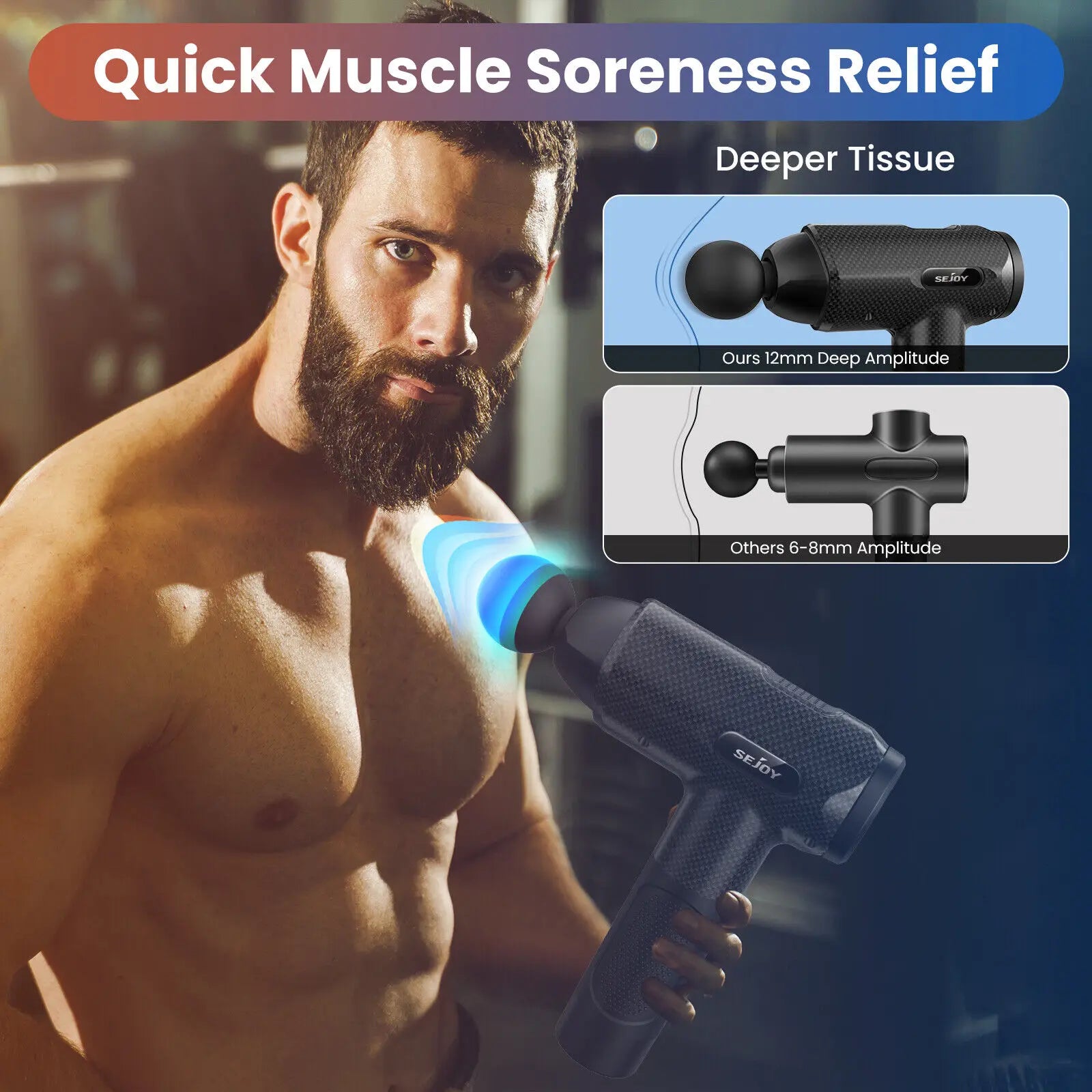 30-Speed Deep Tissue Massage Gun