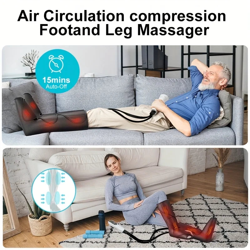 Heated Air Compression Leg Massager