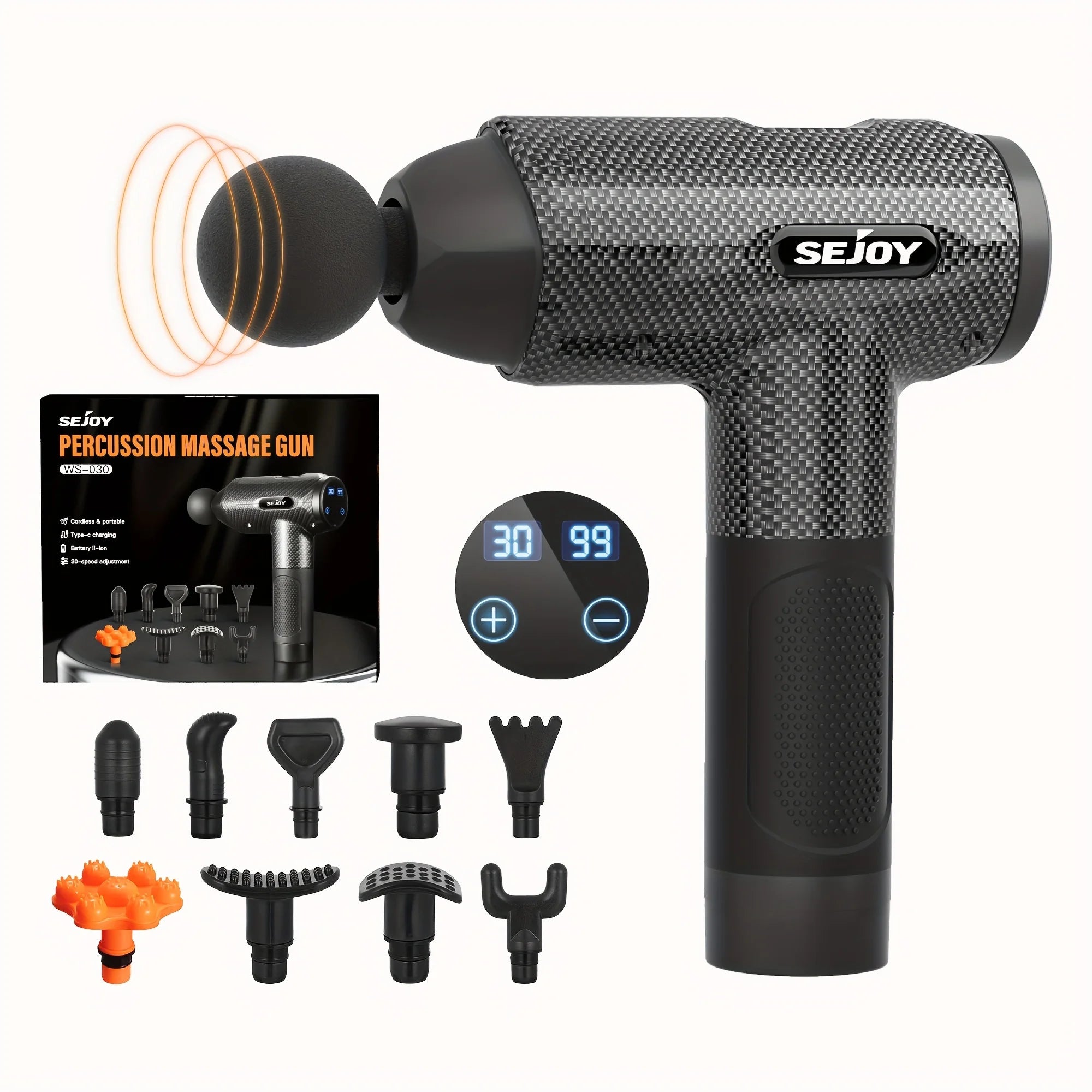 30-Speed Deep Tissue Massage Gun