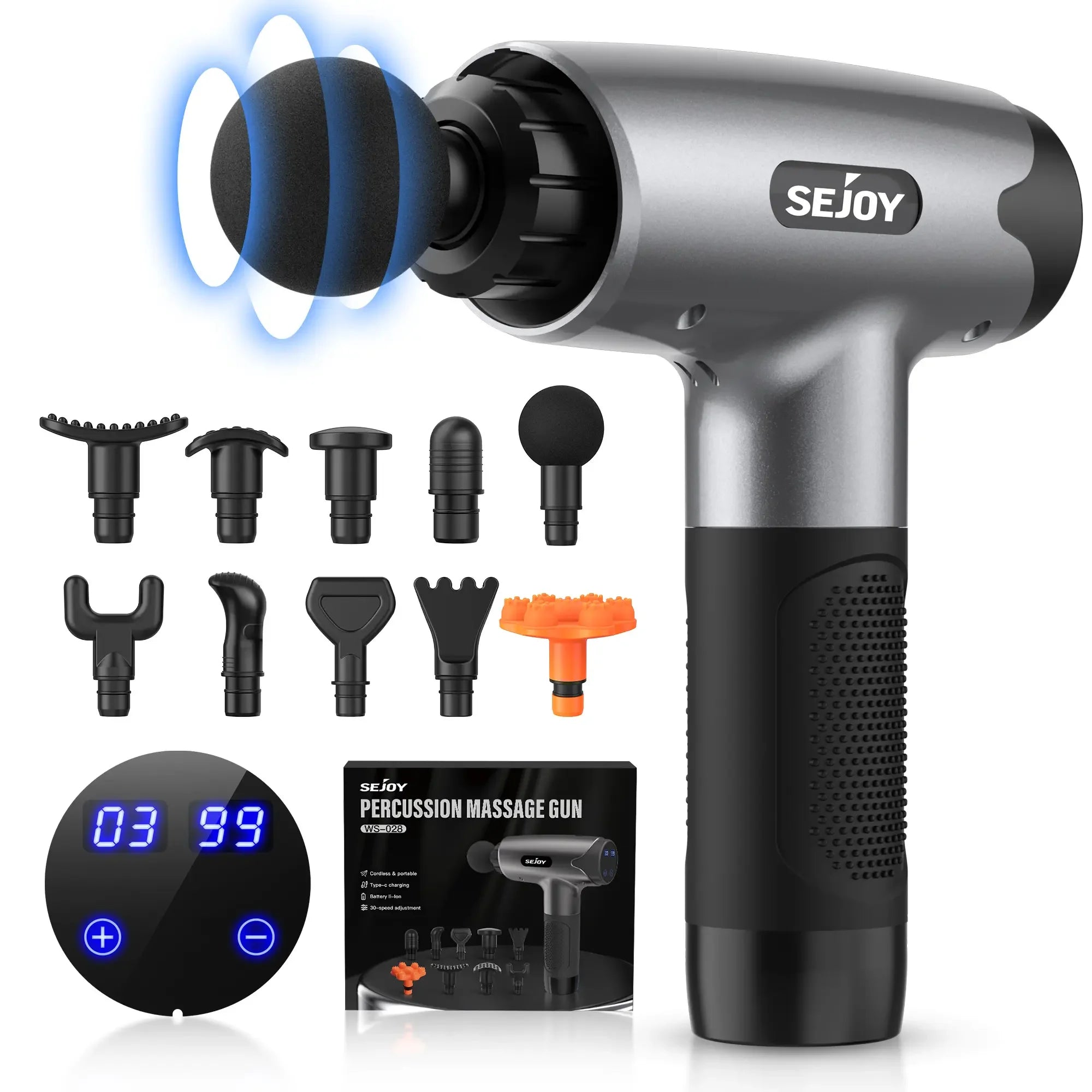 30-Speed Deep Tissue Massage Gun