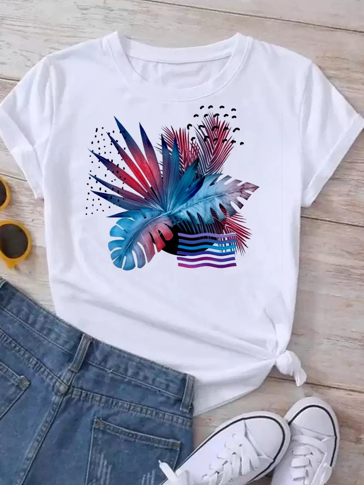 Maycaur New Women's White Tshirt Fashion Summer Letter Printing Short Sleeve T Shirt Harajuku Streetwear Tops Woman T-shirt Tees