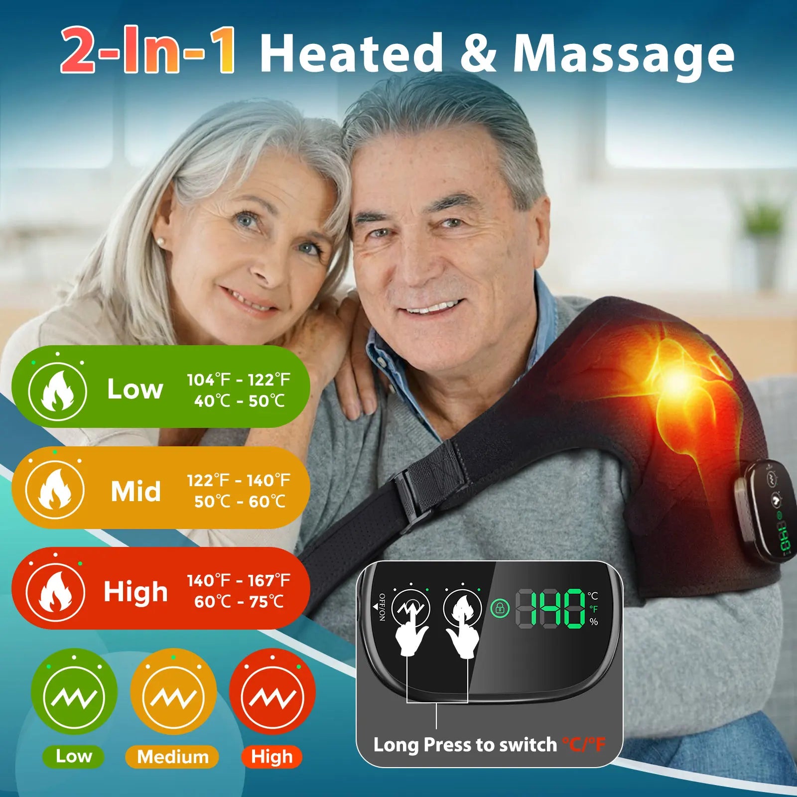 Heated Vibration Therapy Wrap
