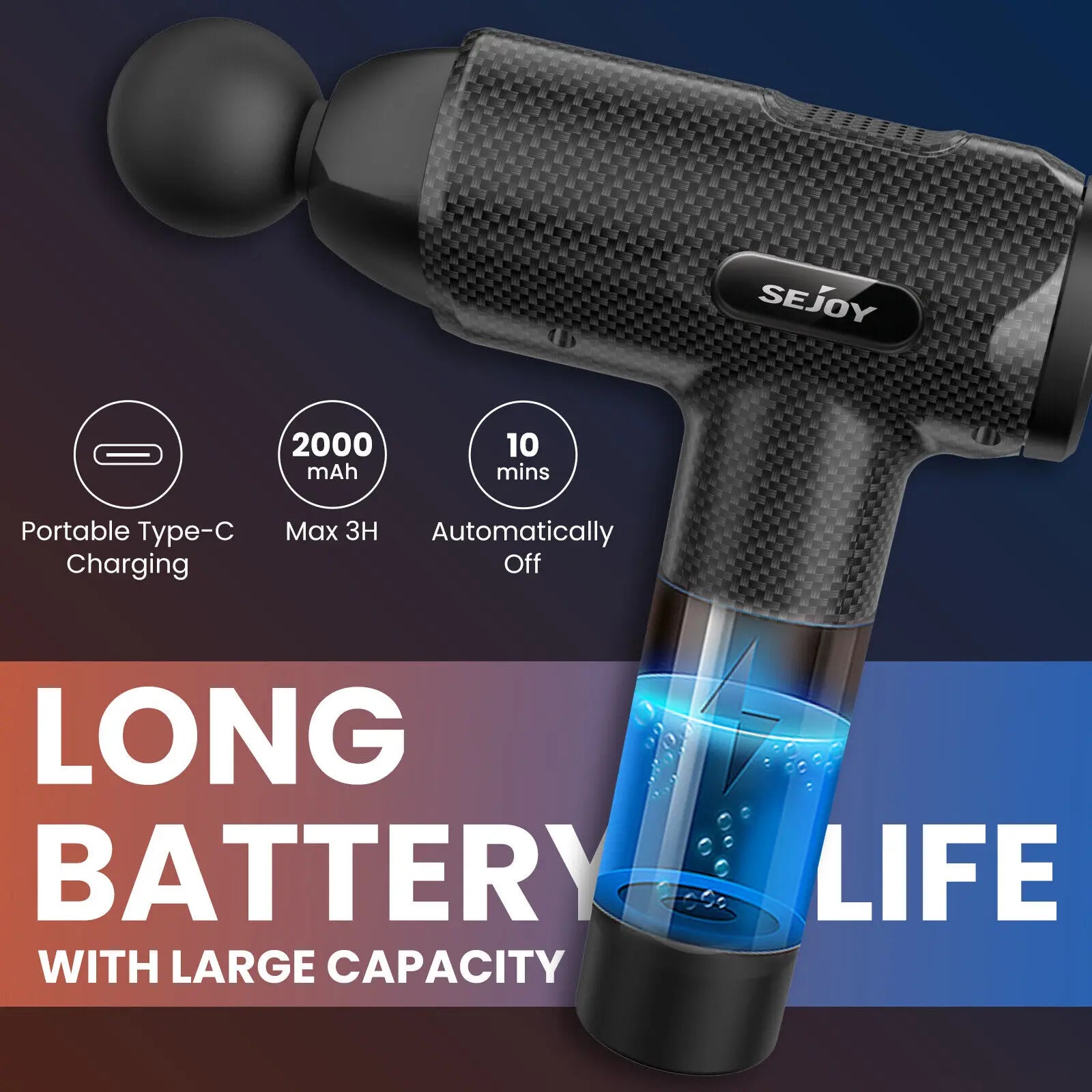 30-Speed Deep Tissue Massage Gun